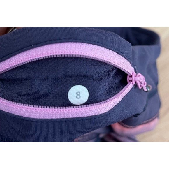 SUPER RARE Lululemon Beachscape Groovy Run Pink Purple Ombré Shorts Sz 8 unicorn - Picture 5 of 8